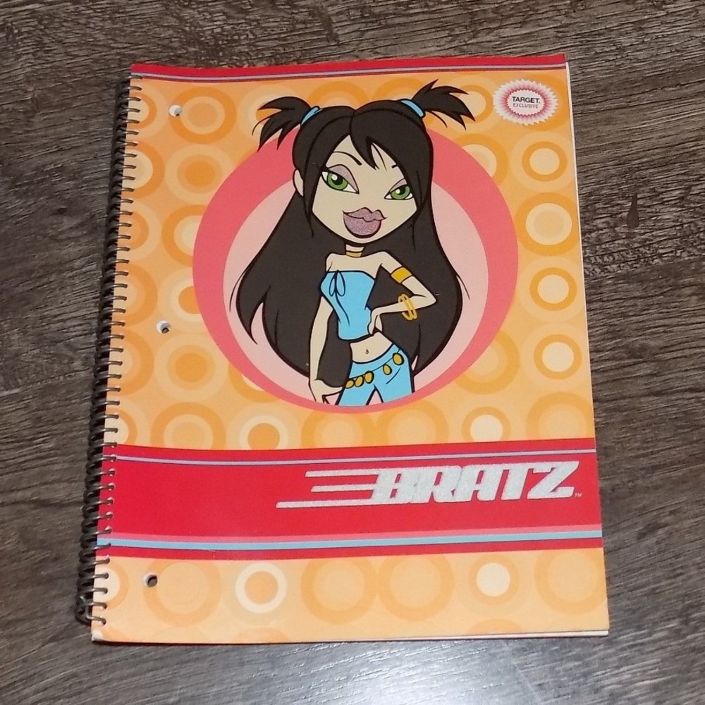 Bratz Large Spiral Notebook Jade Target Exclusive Orange 2004 Good Y2K Vintage